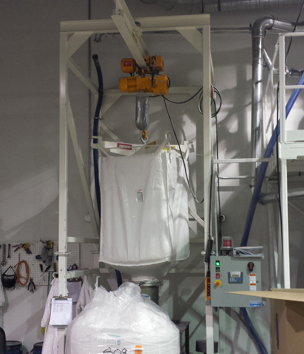 Custom Packaging Machinery Fabrication | Bulk Bag Loading System | Right Stuff Equipment Denver Colorado USA