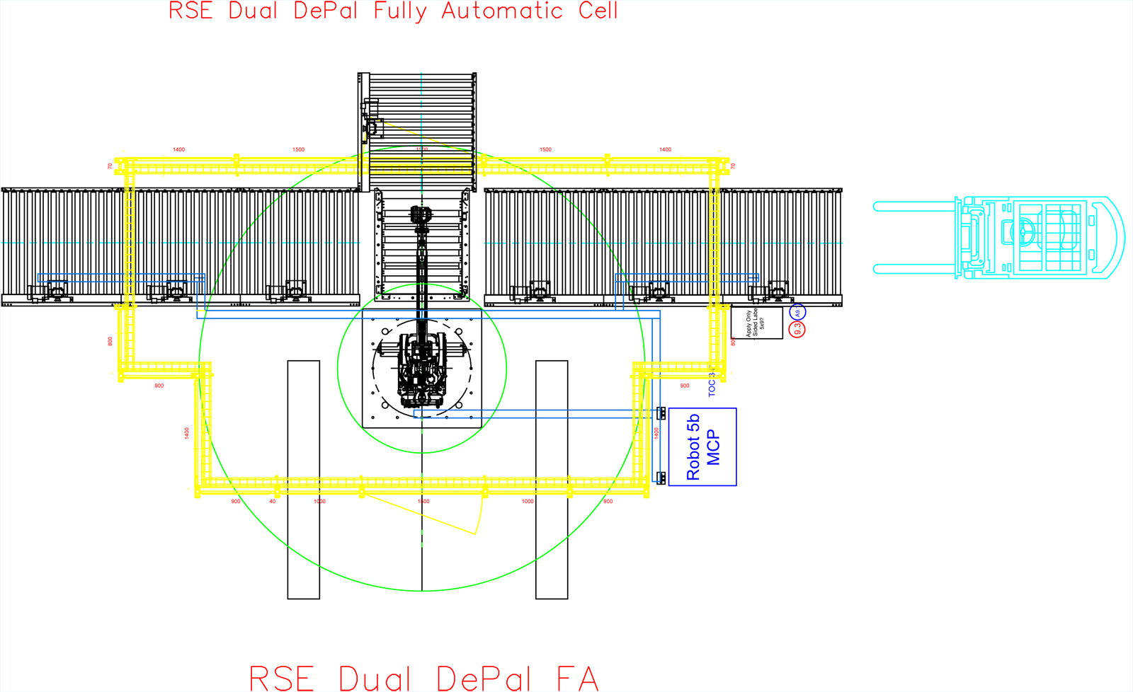 Dual Depalletizing Fully Automatic Cell