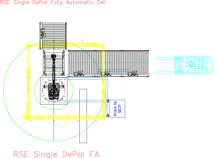 Single Depalletizing Fully Automatic Cell